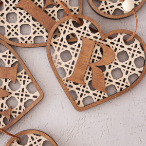 Rattan Heart Garland