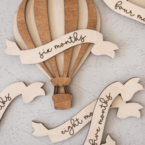 Baby Monthly Milestones (Hot Air Balloon)